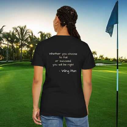 Inspirational Golf T-Shirt, Motivational Gift, Unisex Apparel, Casual Wear, Golf Shirt, Positive Vibes