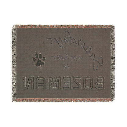 Saturdays Are Better in Bozeman Woven Blanket