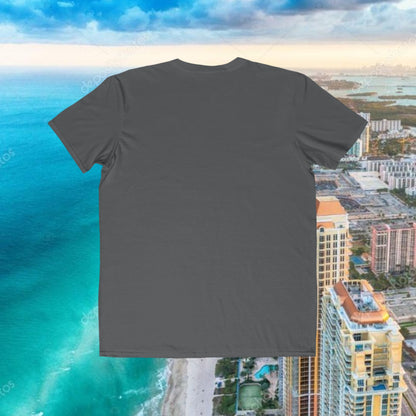 Miami Script Tee — Men's Lightweight Beach Vacation T-Shirt, Perfect for Gameday