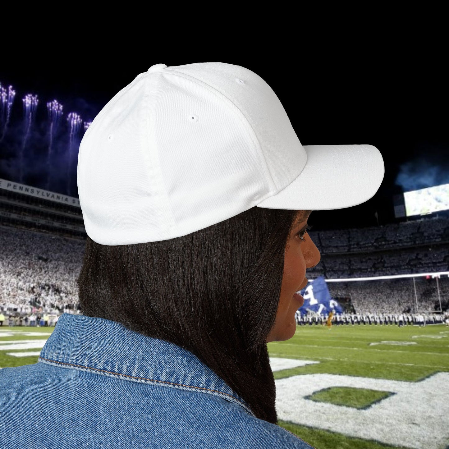 White Out Embroidered Cap, Trendy Hat for Football Fans, Tailgate, Whiteout, Gameday Hat