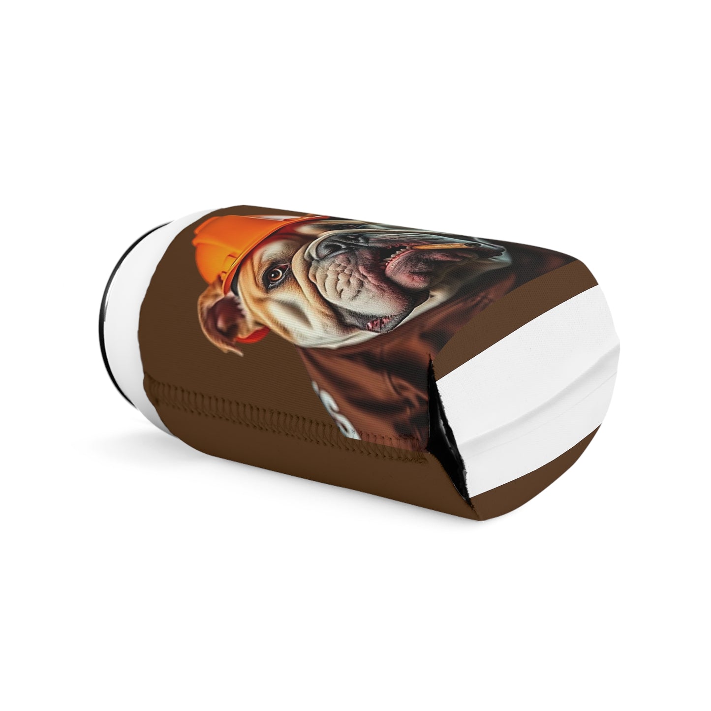 Fun Bulldog Can Cooler Sleeve - Perfect for BBQs, Tailgates, or Gifts! Beverage Insulator, Dog Lover Accessory, Funny Drink Holder