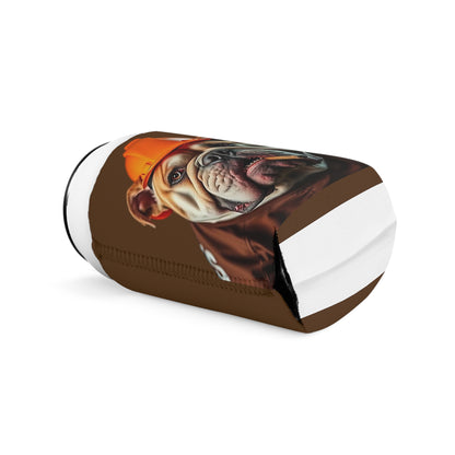 Fun Bulldog Can Cooler Sleeve - Perfect for BBQs, Tailgates, or Gifts! Beverage Insulator, Dog Lover Accessory, Funny Drink Holder