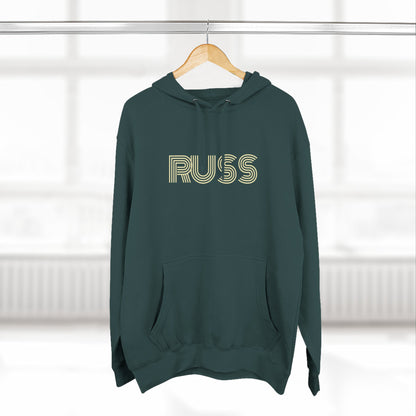Russ Fleece Hoodie with RUSS Design, Perfect for Relaxation, Gifts, and Casual Outings, Urban Fashion, Rapper Hoodie