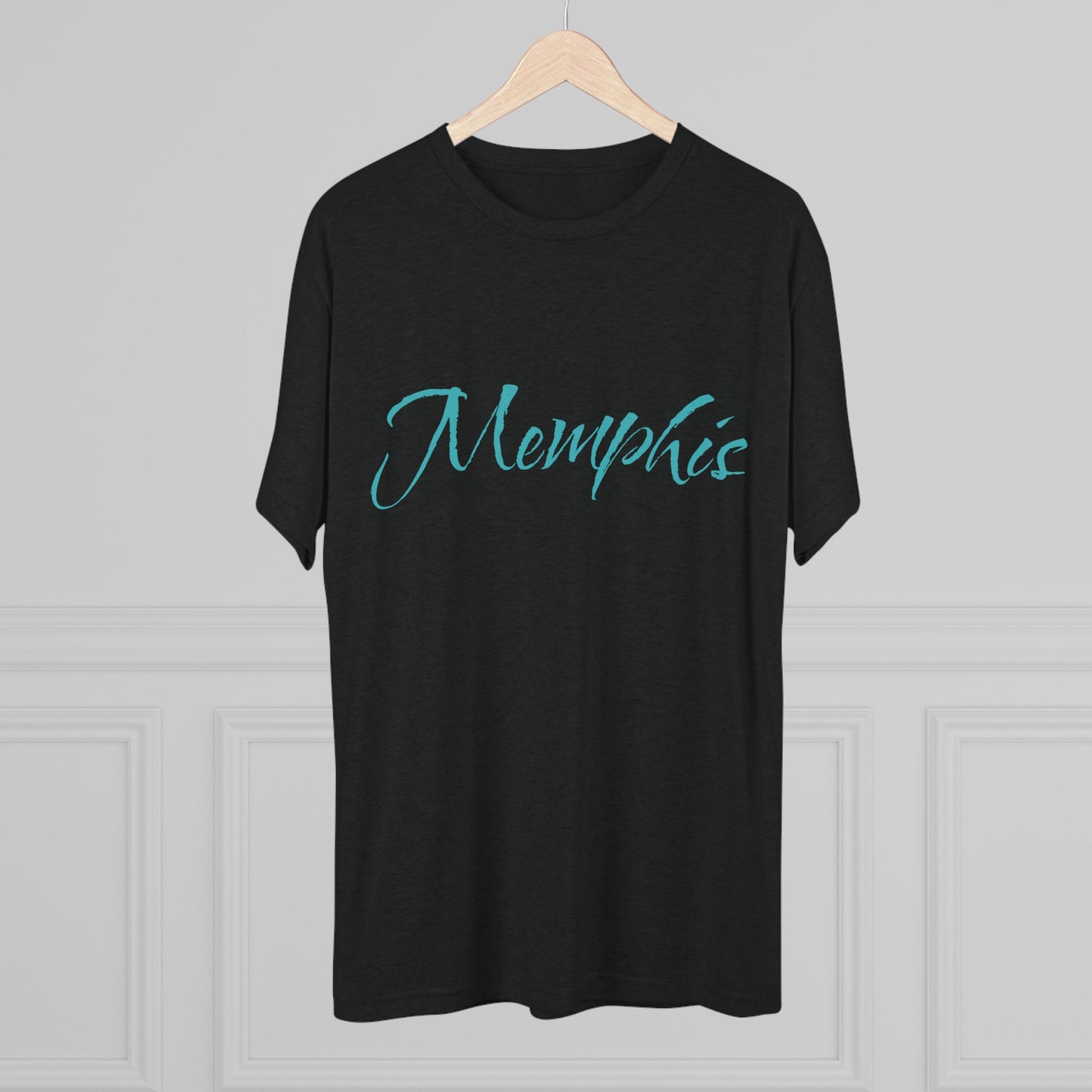 Memphis Script Tee — City Name Graphic T-Shirt, Tri-Blend Ultra Comfort, Perfect for a Night out or Gameday.