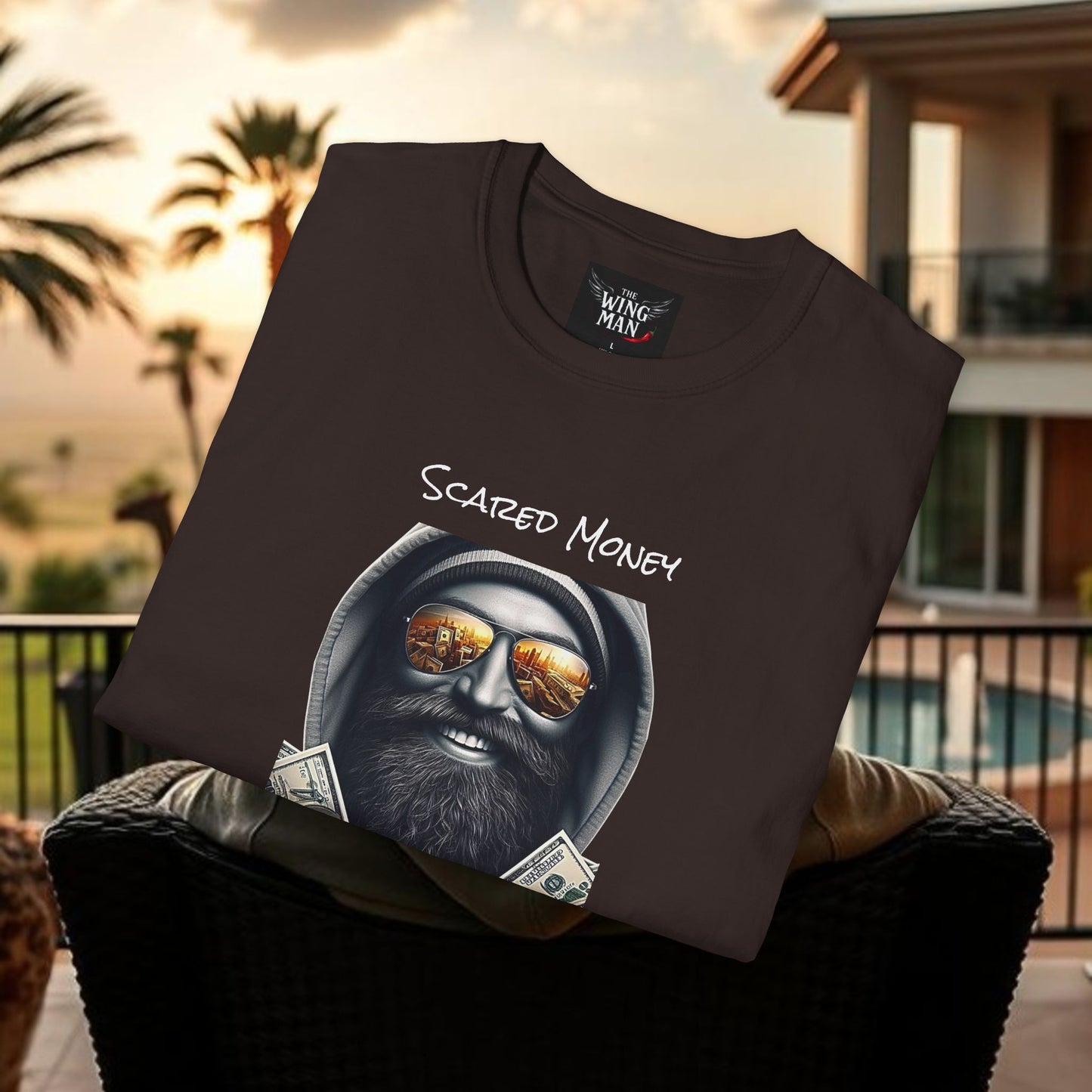 Scared Money Unisex Softstyle T-Shirt - Casual Wear, Streetwear, Gift for Him, Statement Tee, Urban Fashion