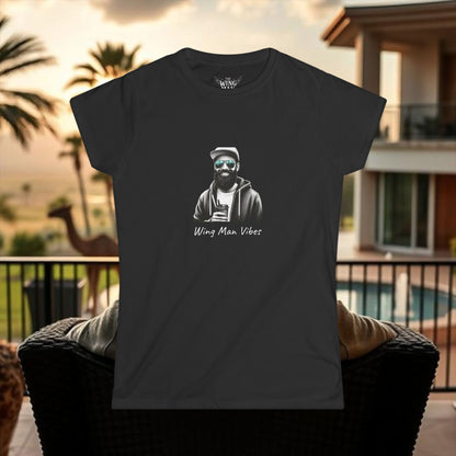 Wing Man Vibes Women's Softstyle Tee - Chill Vibes for Everyday Comfort, Graphic Tee, Casual Wear, Gift for Her, Summer Style, Inspirational Fashion