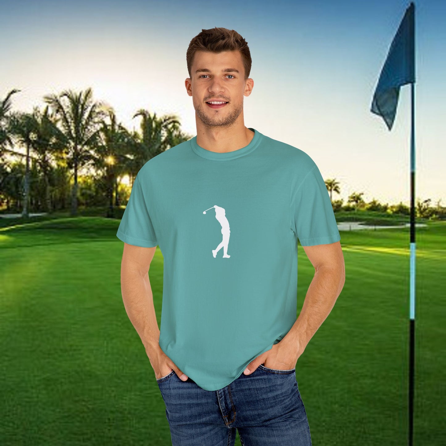 Golf Lover's Unisex Garment-Dyed T-Shirt - Perfect Gift for Golf Enthusiasts, Casual Wear, Sports Apparel, Father's Day, Birthday