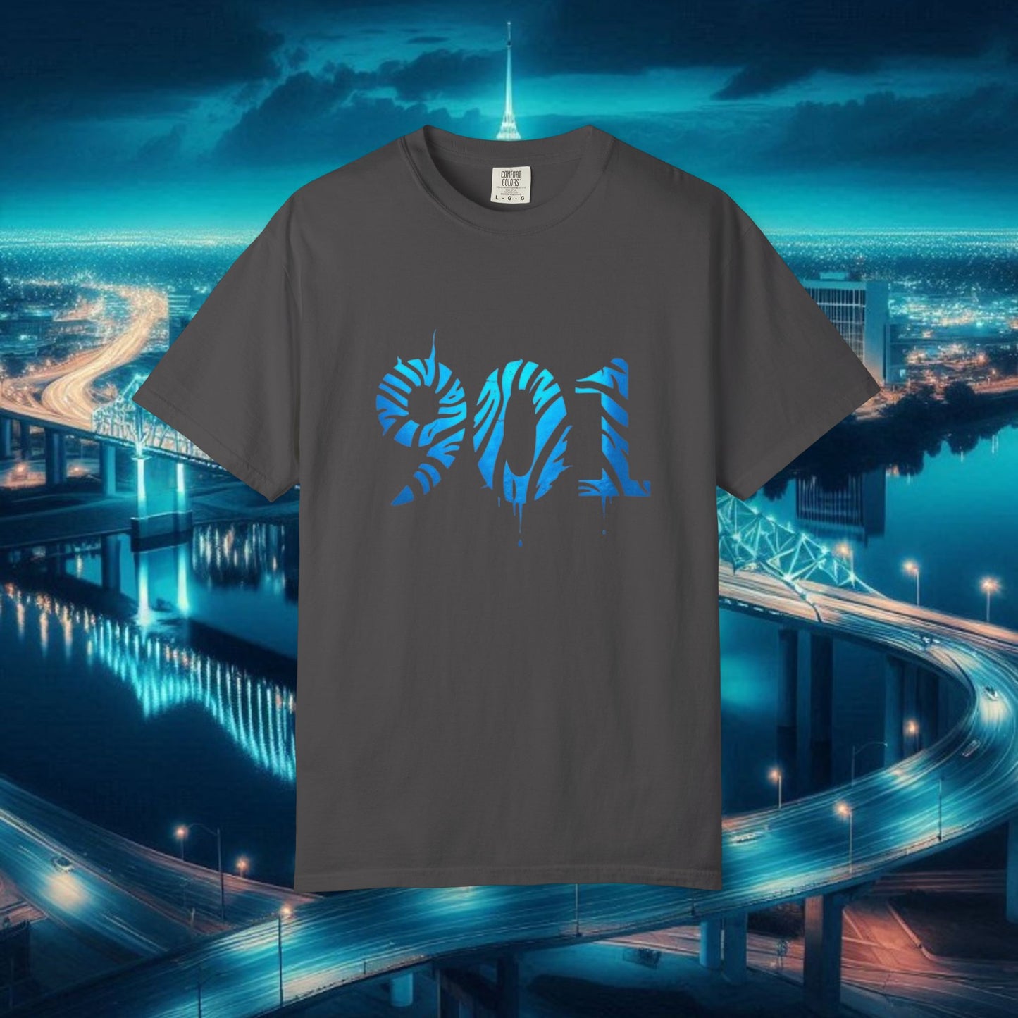 Memphis T-Shirt with 901 Design, Casual Graphic Tee, Unisex Wear, Trendy Apparel, Gift for Memphis Fans