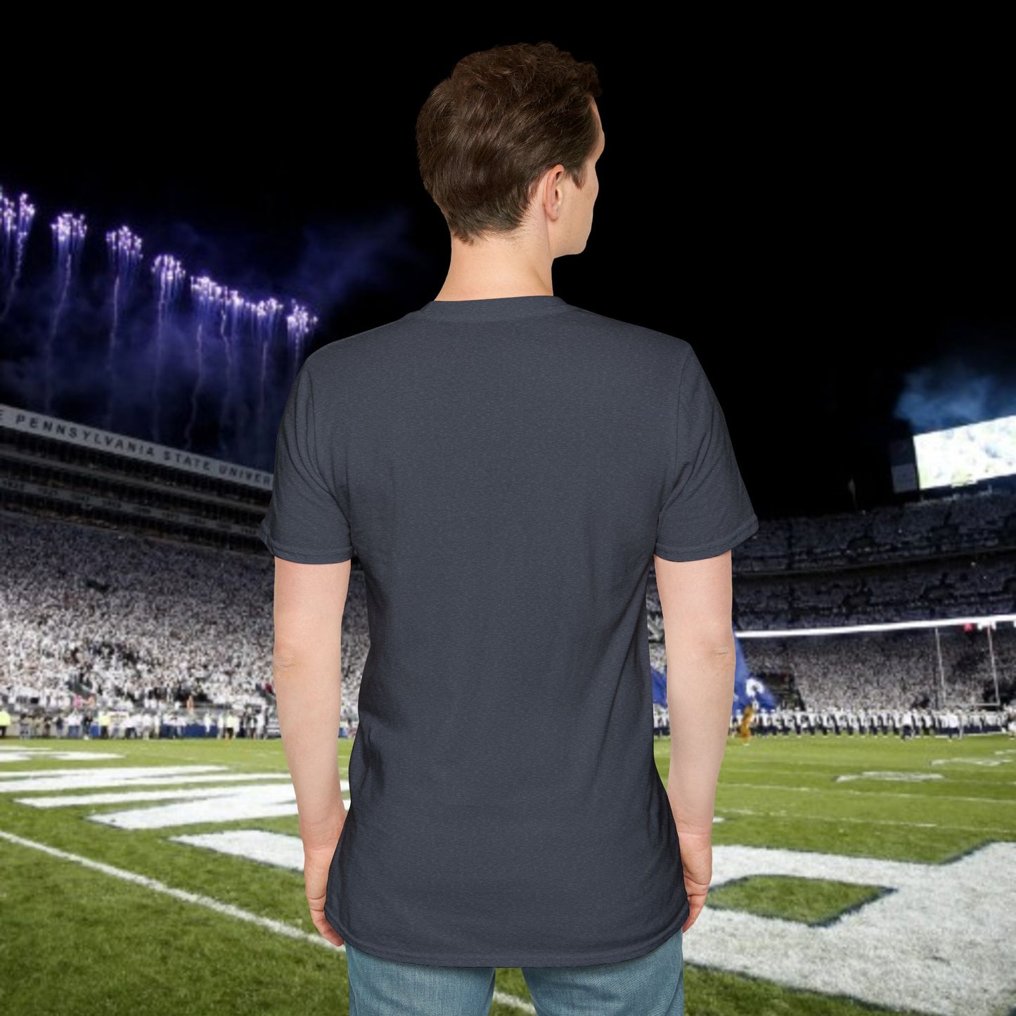 Fierce Silhouette Graphic T-Shirt, Unisex Tee, Gameday Shirt, Casual Wear, College Fashion, Gift for White Out Game