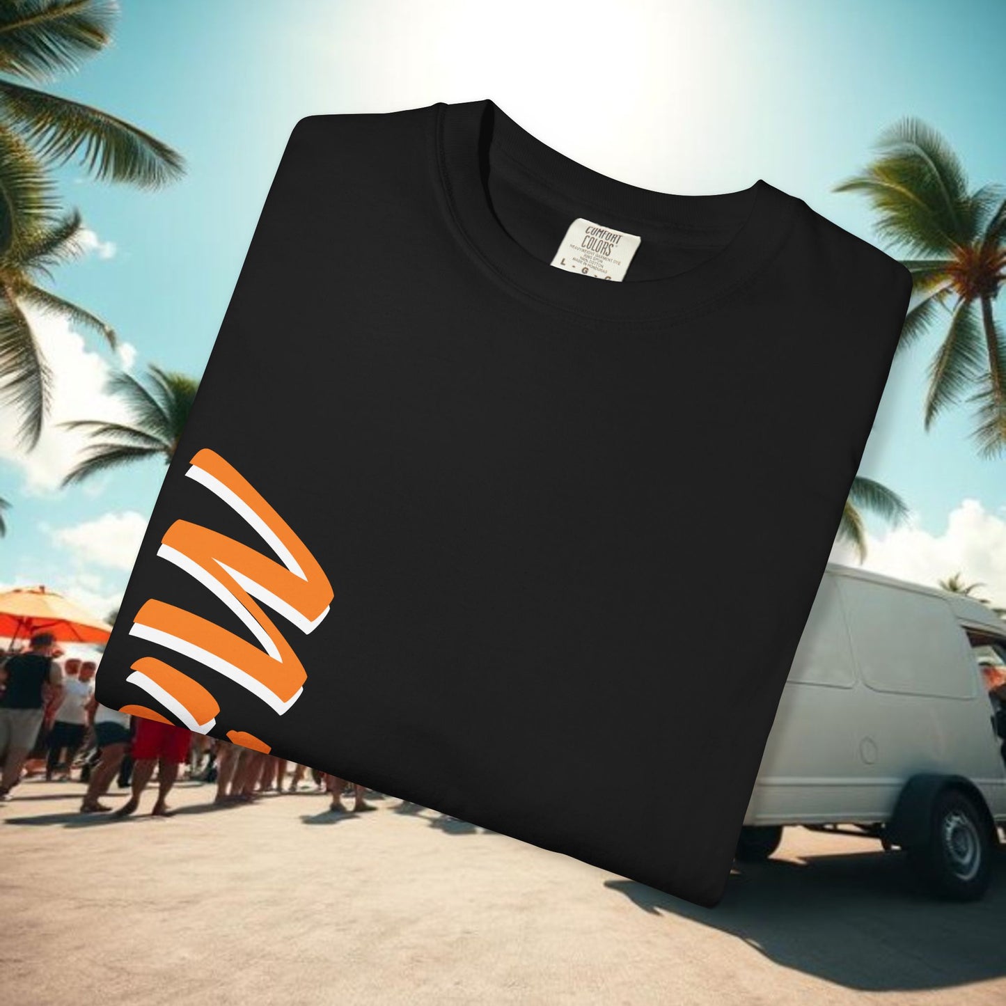 Miami Vibe Unisex Garment-Dyed T-shirt, Casual Wear, Summer Fashion, Nature Lovers, Beach Party, Gift Idea