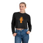 Victory Inspired Women's Cropped Sweatshirt | Trendy Pullover for Casual Outfits, Gift for Her, Loungewear, Boho Style