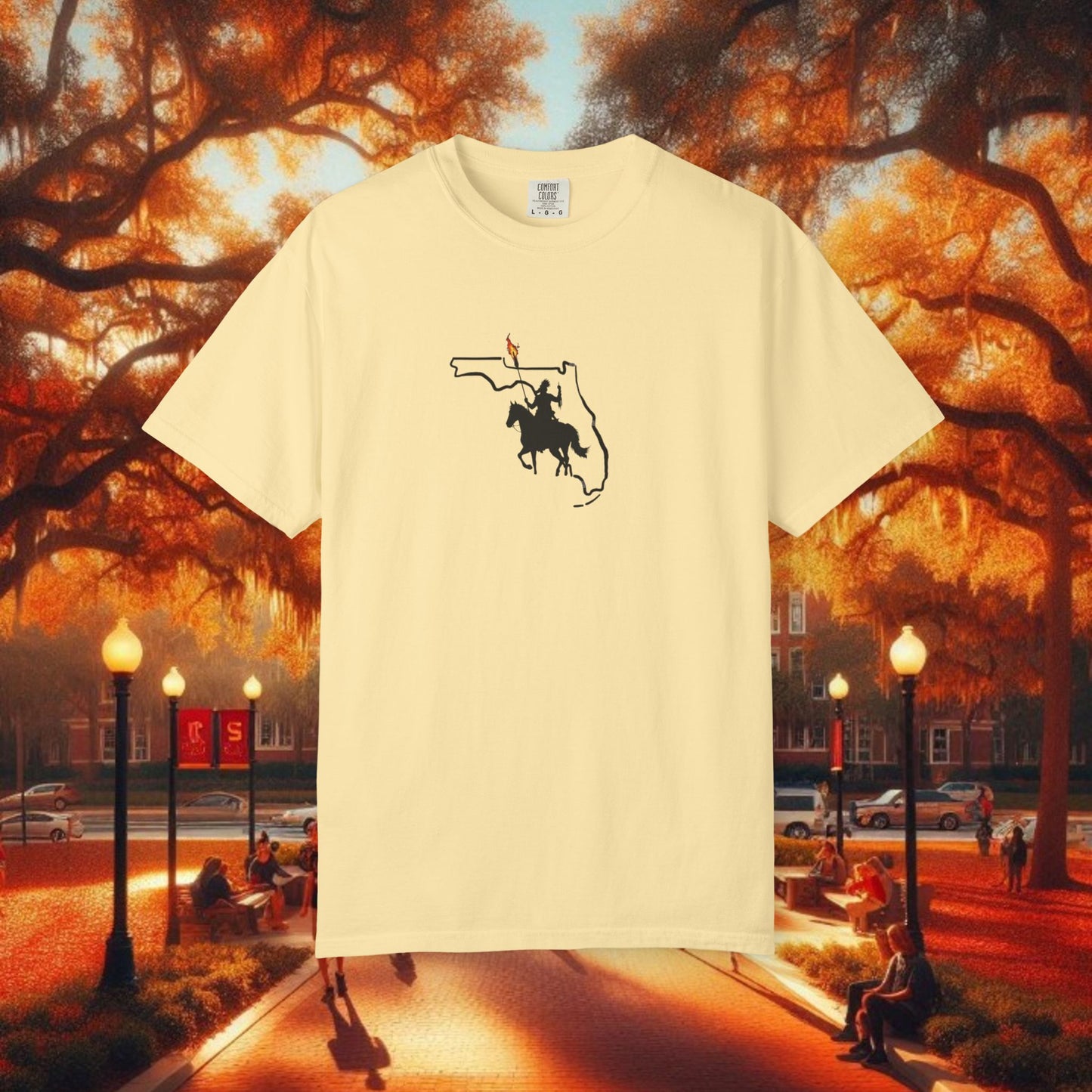 T-Shirt with Tally Design, Casual Wear, Gift for Sports Fans, College Apparel, Summer Fashion, State Pride Tee