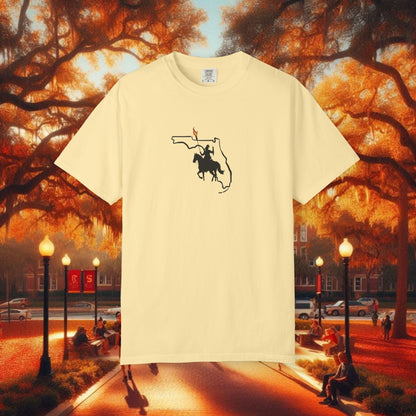 T-Shirt with Tally Design, Casual Wear, Gift for Sports Fans, College Apparel, Summer Fashion, State Pride Tee