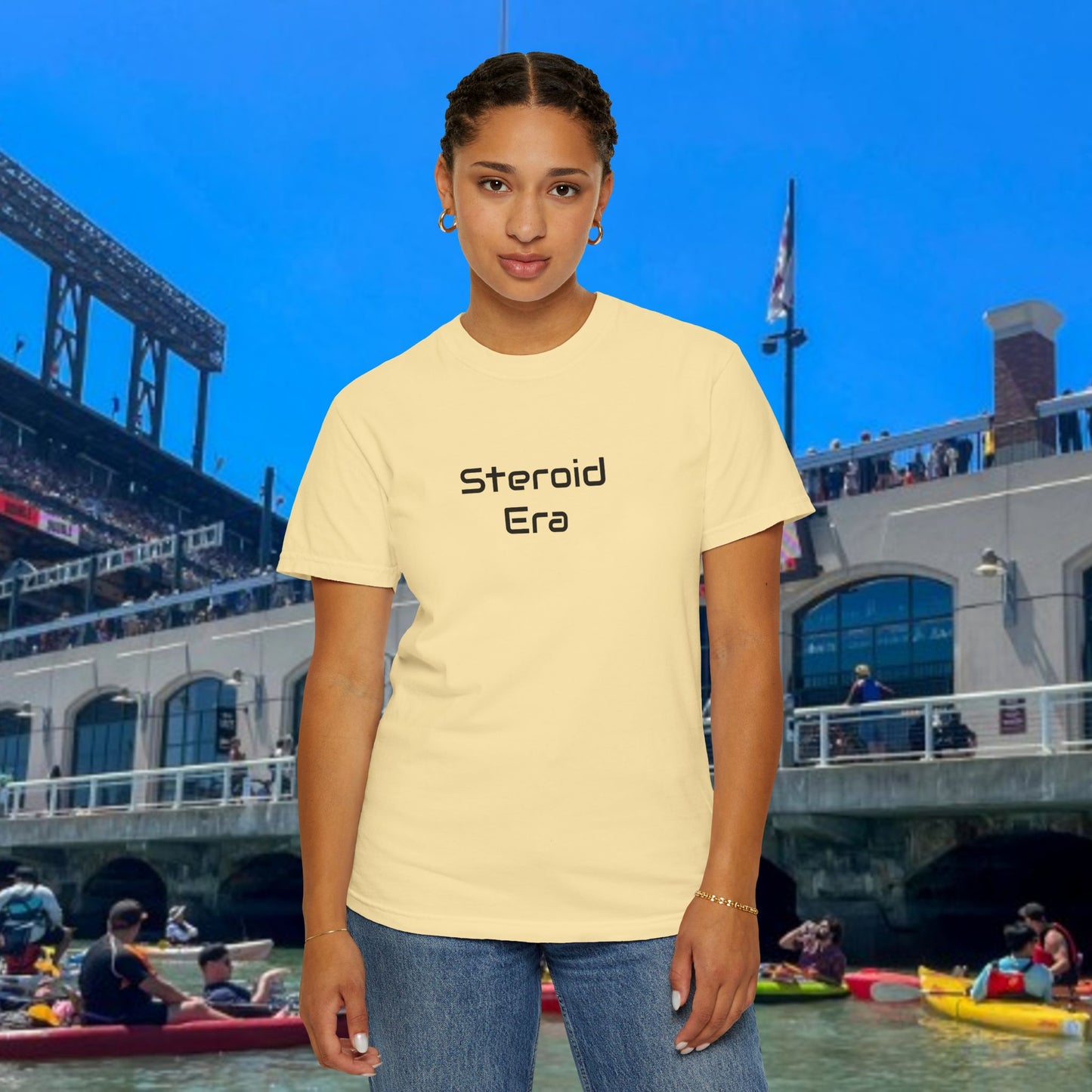 Vintage Baseball Unisex Garment-Dyed T-shirt, 90's Steroid Era Tee Shirt, Athletic Sports Tee, Retro Baseball Shirt, Sports Fan Gift,