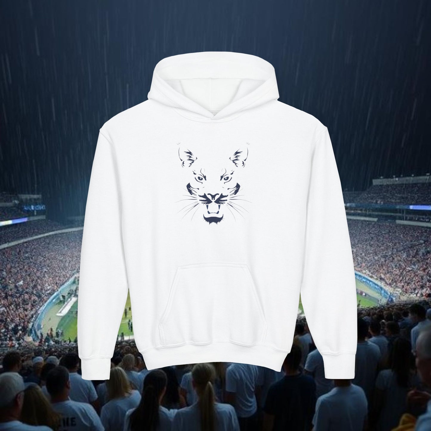 Youth Spirit Hooded Sweatshirt, Trendy Hoodie for Kids, Sportswear, Outdoor Activities, Game Day Apparel