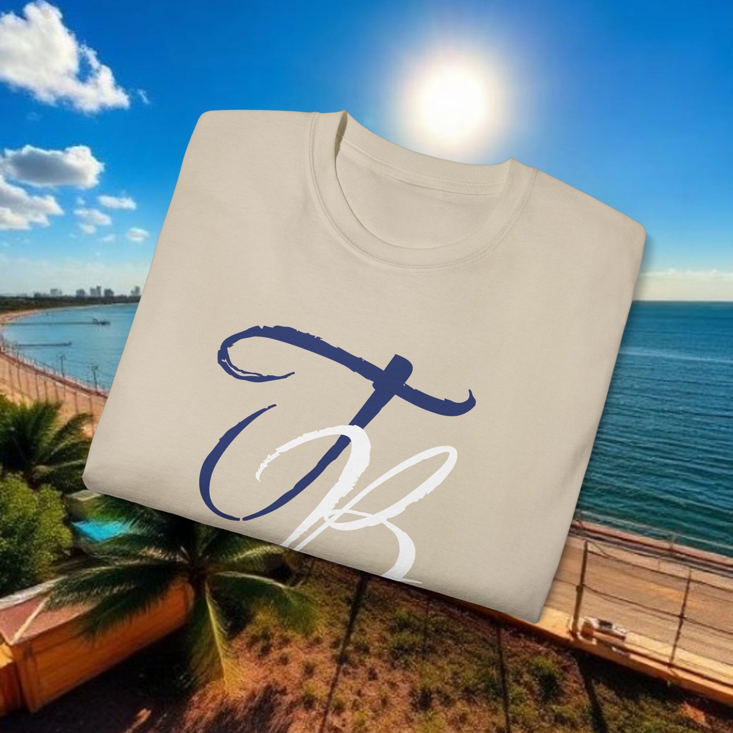 TB Monogram Tee — 813 Tampa Area Short-Sleeve T-Shirt