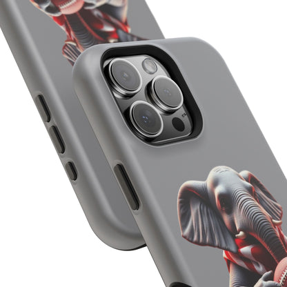 Elephant Football Case - Impact-Resistant Phone Cover, Unique Gift for Sports Lovers, Animal Case for Kids, Fun Accessories, Durable