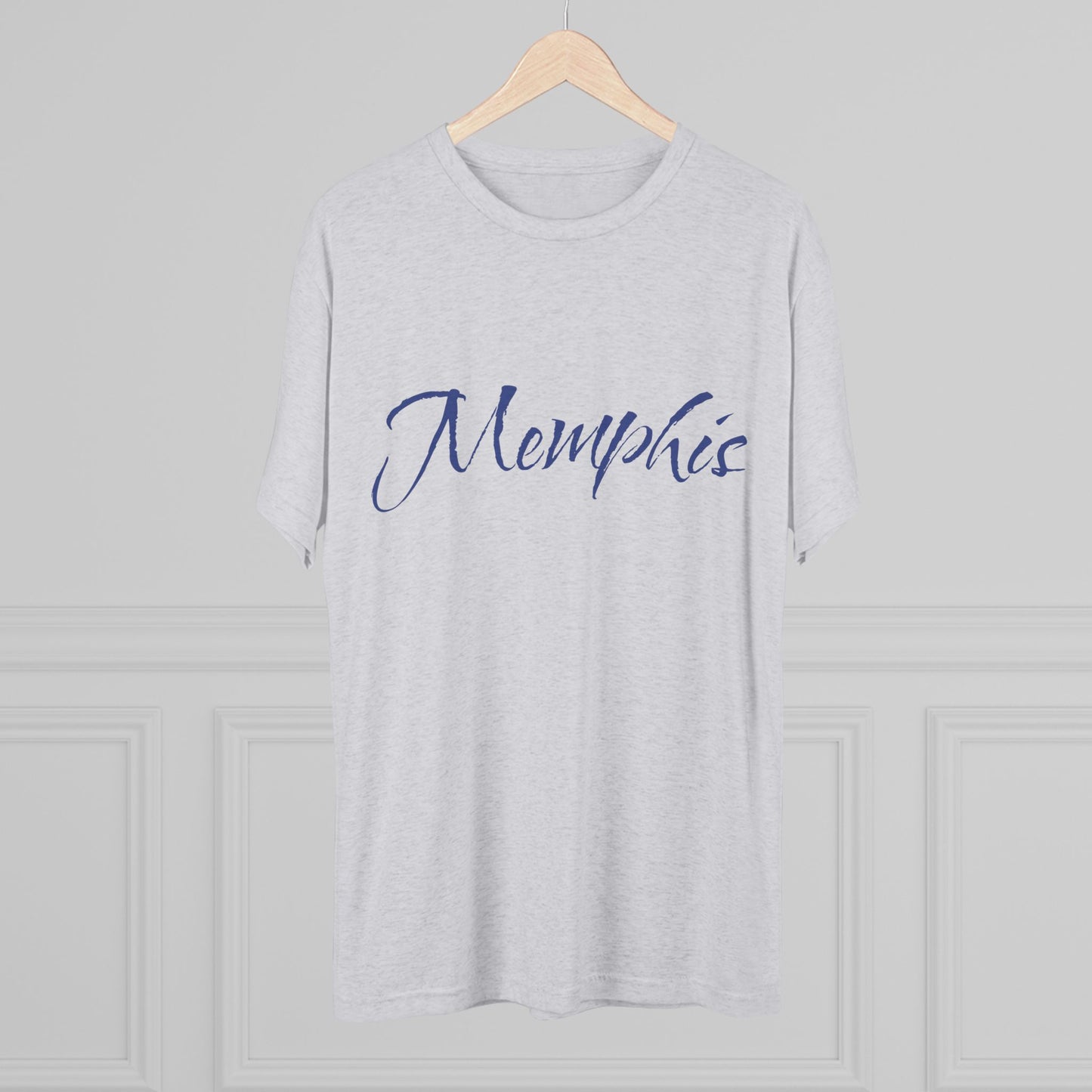 Memphis Script Tee — City Name Graphic T-Shirt, Tri-Blend Ultra Comfort, Perfect for a Night out or Gameday.