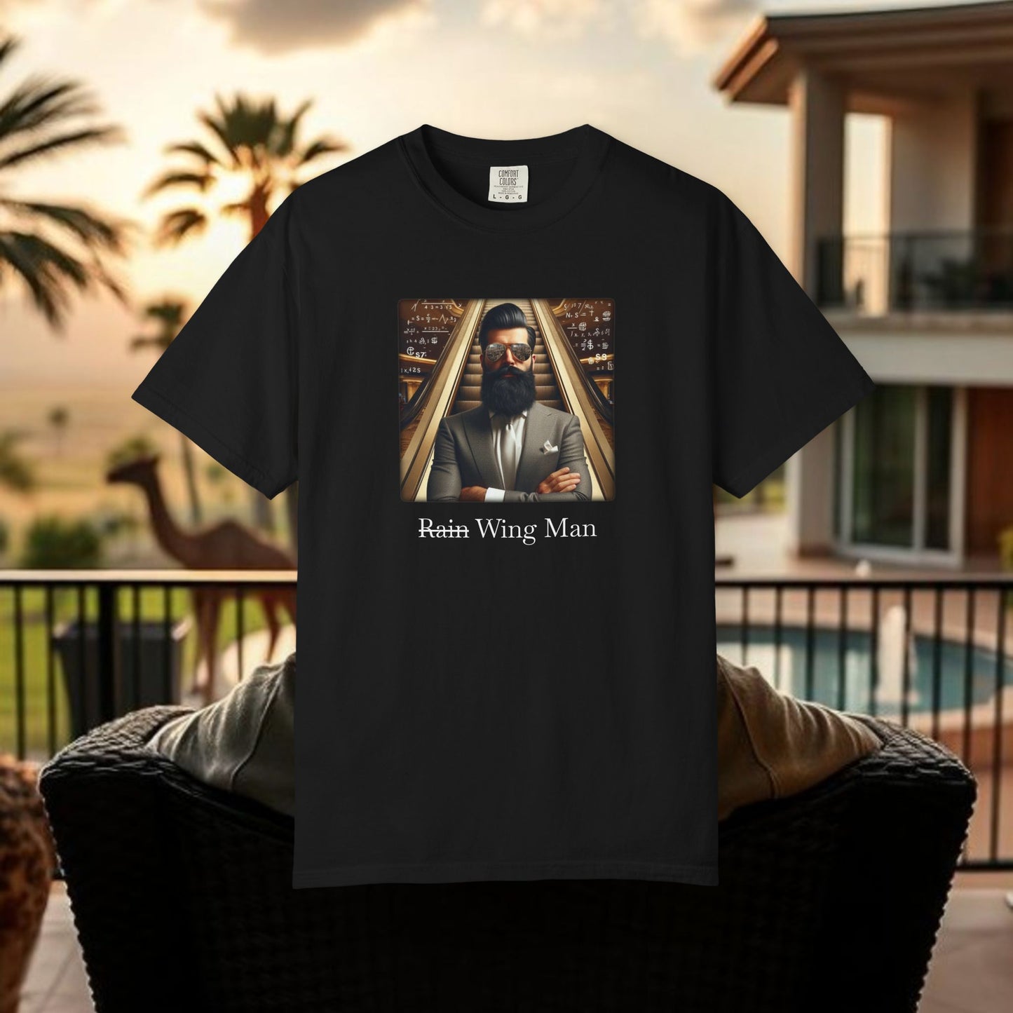 The Wing Man T-Shirt, Casual Unisex Tee, Gift for Him, Stylish Streetwear, Graphic Tee for Events, Fashionable Art Shirt