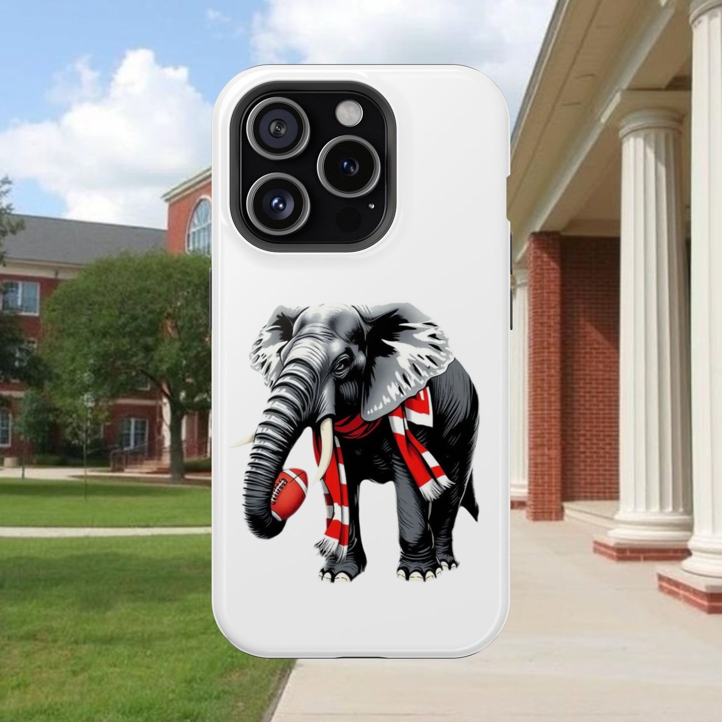 Vibrant Elephant Tough Cases - Unique Phone Case, Wildlife Lover Gift, Sports Team Accessory, Trendy Phone Cover, Fun Animal Design
