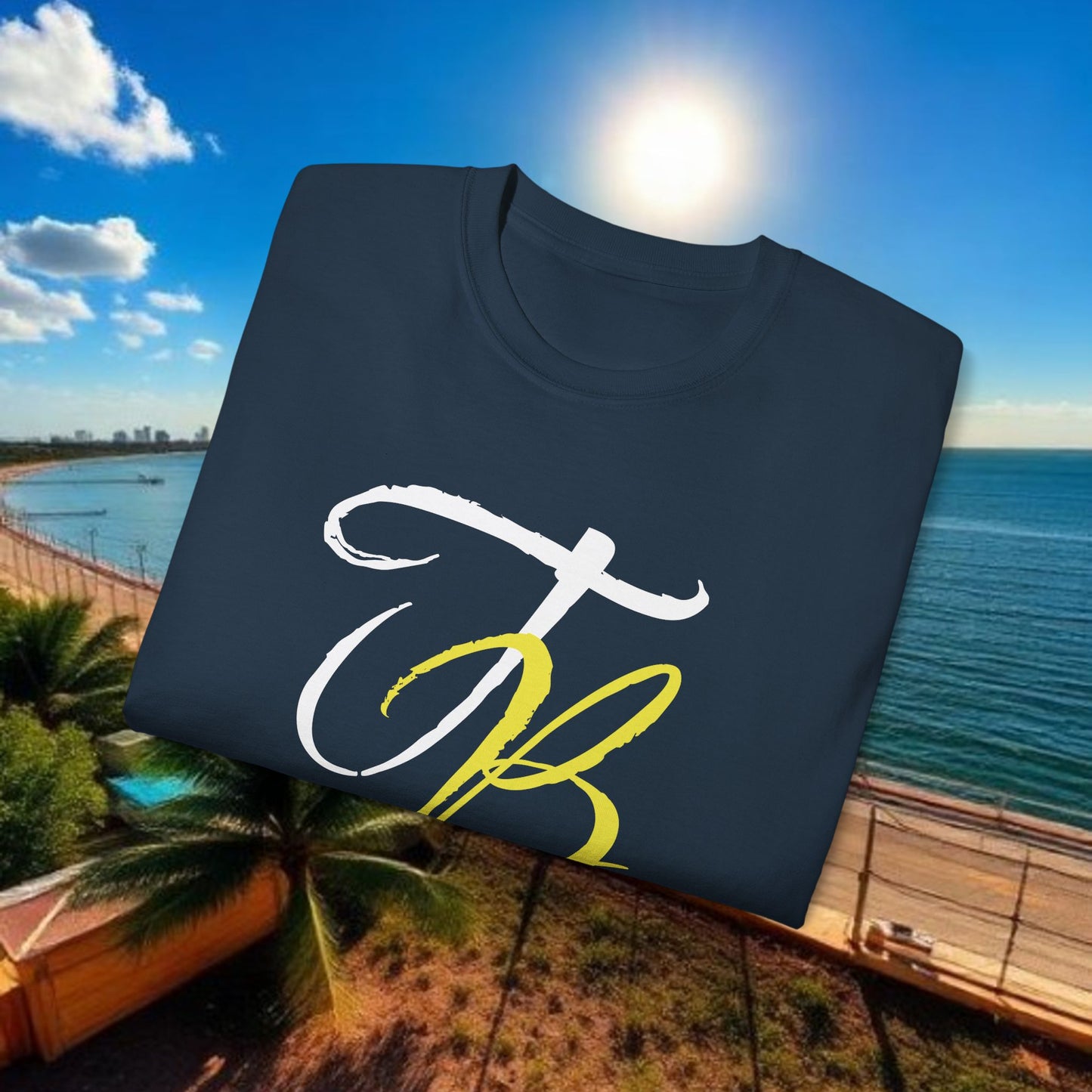 TB Monogram Tee — 813 Tampa Area Short-Sleeve T-Shirt