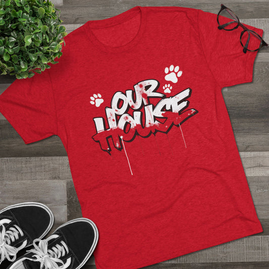 Our House Crew Tee — Soft-Style Shirt, Tri-Blend, Perfect for Gameday