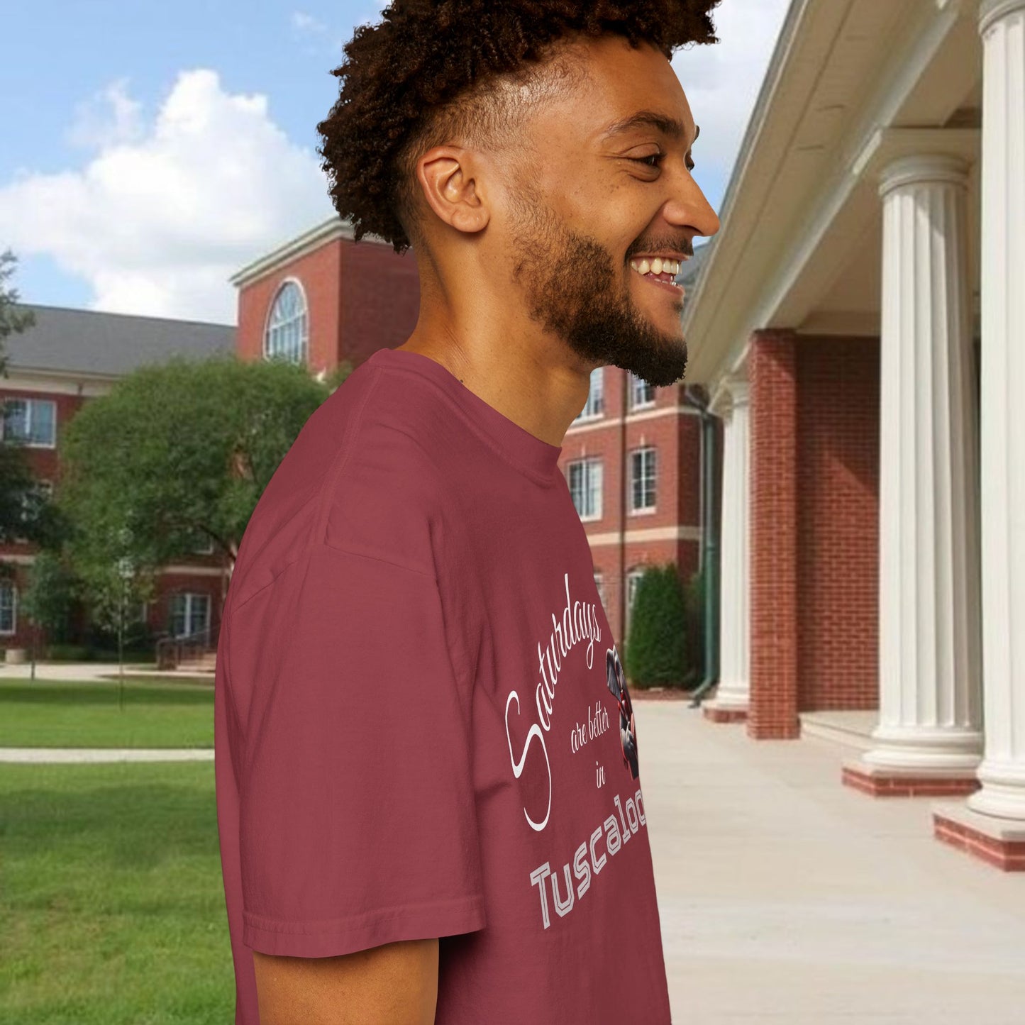 Saturdays in Tuscaloosa T-Shirt, Casual Tee, Dog Lover Gift, Weekend Wear, College Spirit Shirt, Unisex Apparel