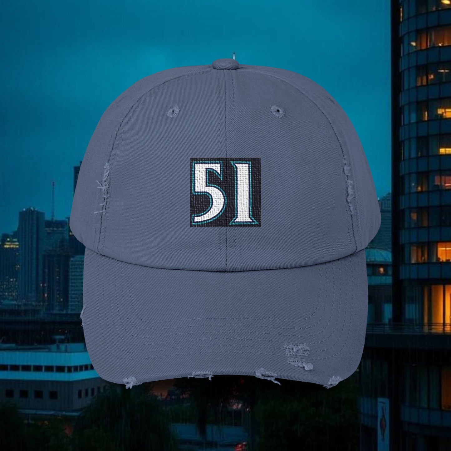 #51 Legends Distressed Cap with Vintage 51 Design | Casual Hat for Everyday Style, Trendy Accessories