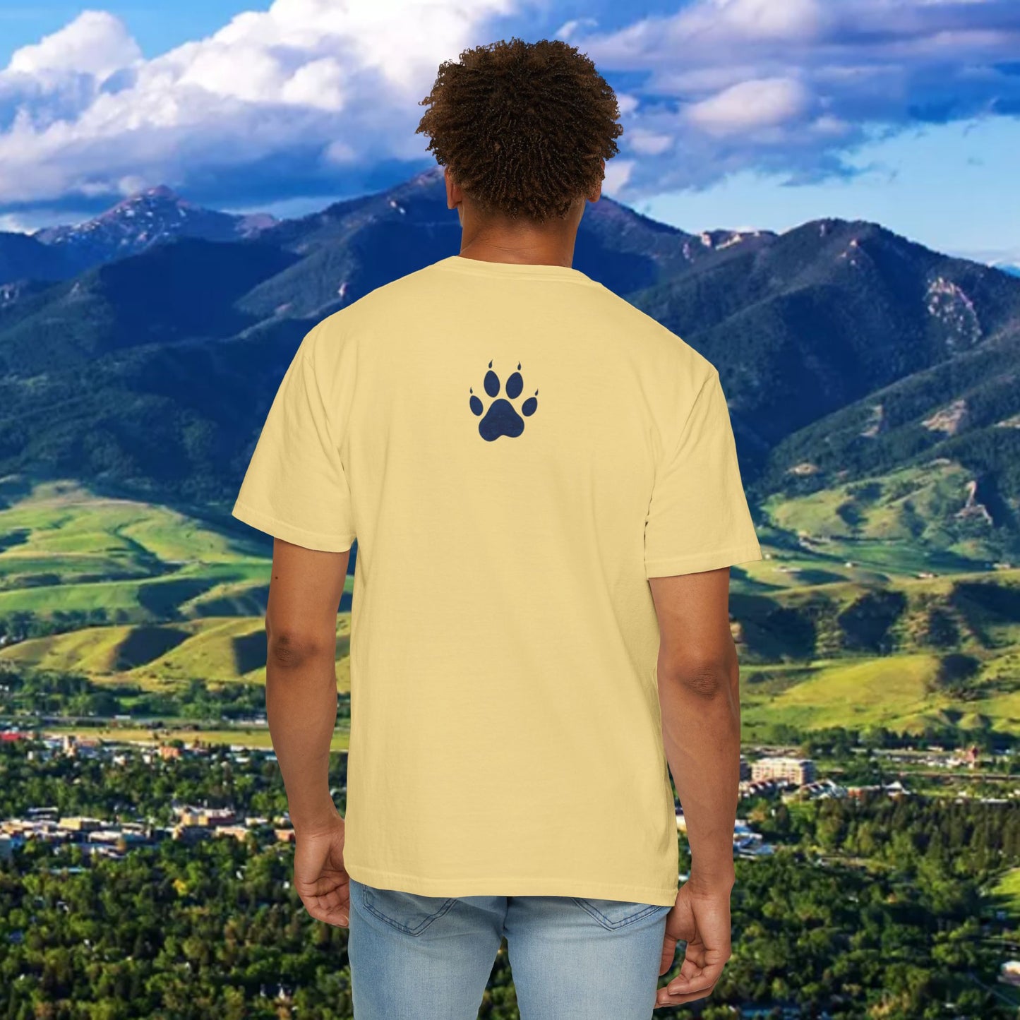 State Unisex Garment-Dyed T-shirt for Cat Fans and Gameday, Tailgate Shirt, Team Spirit Tee, College Football