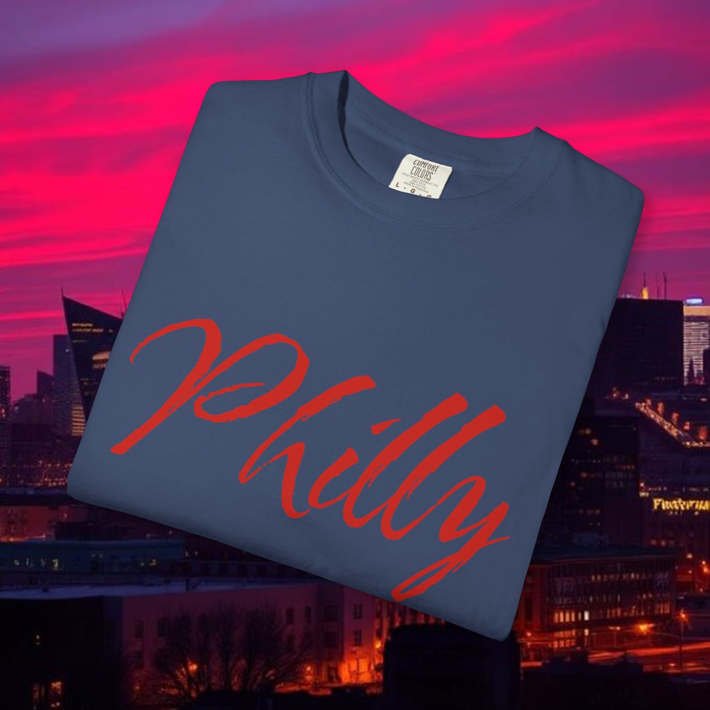 Philly Script T-Shirt — Handwritten City Pride Tee, Ultra Soft and Comfortable T-Shirt for any gameday.
