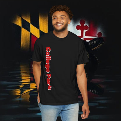 College Park Garment-Dyed T-Shirt: Perfect for Fans, College Spirit, Casual Wear, Gifts, and Events