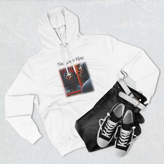 Wing Man "Man of the Year" Three-Panel Fleece Hoodie - Cozy Graphic Pullover, Gift for Him/Her, Casual Layering, Nostalgic Apparel, Unisex