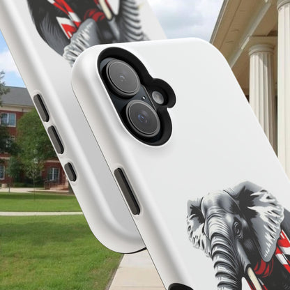 Vibrant Elephant Tough Cases - Unique Phone Case, Wildlife Lover Gift, Sports Team Accessory, Trendy Phone Cover, Fun Animal Design