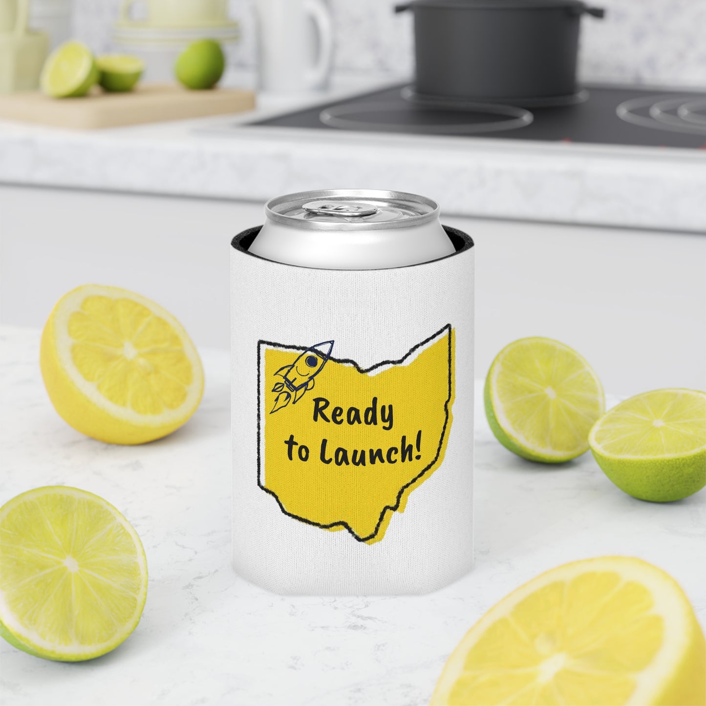 Rocket Launch Can Cooler | Fun Beverage Insulator for Parties, Gifts, BBQs, Toledo Gameday, Camping