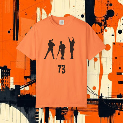Legends Baseball T-Shirt - Silhouette Baseball Players with 73 Record Number