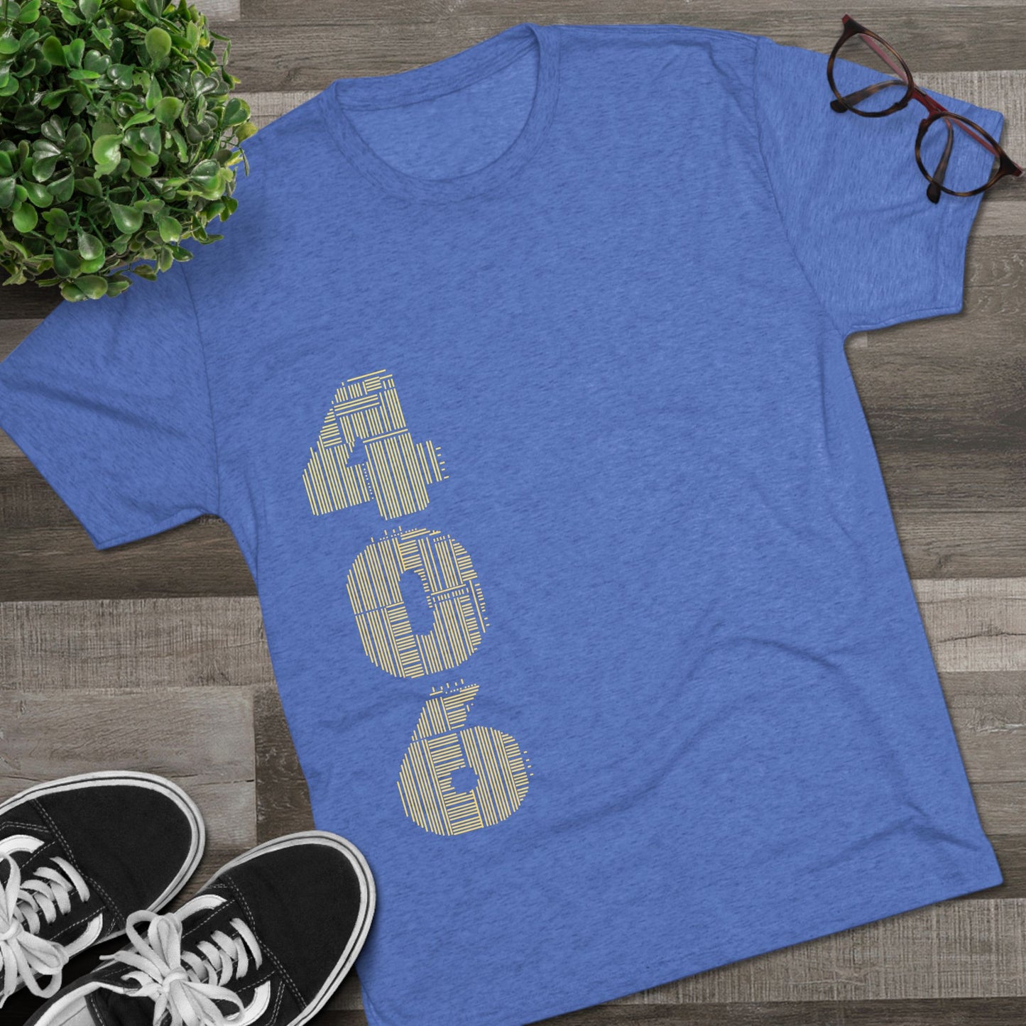 Montana 406 Tee — State Paw Print T‑Shirt