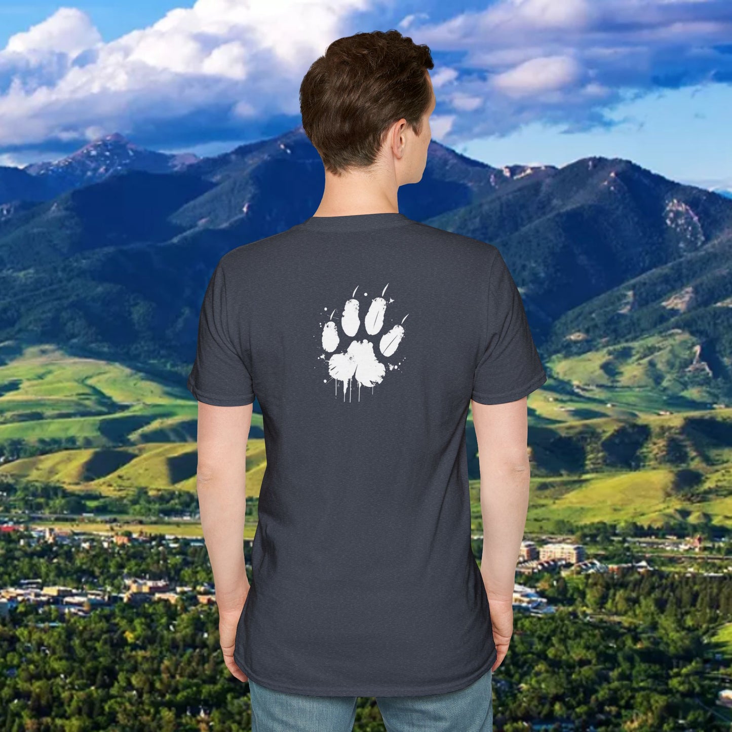 Upside Down FTG Unisex Softstyle T-Shirt - Trendy Fashion Tee, Everyday Comfort, Gift for Bobcat Fans, Gameday Wear, Relaxed Style