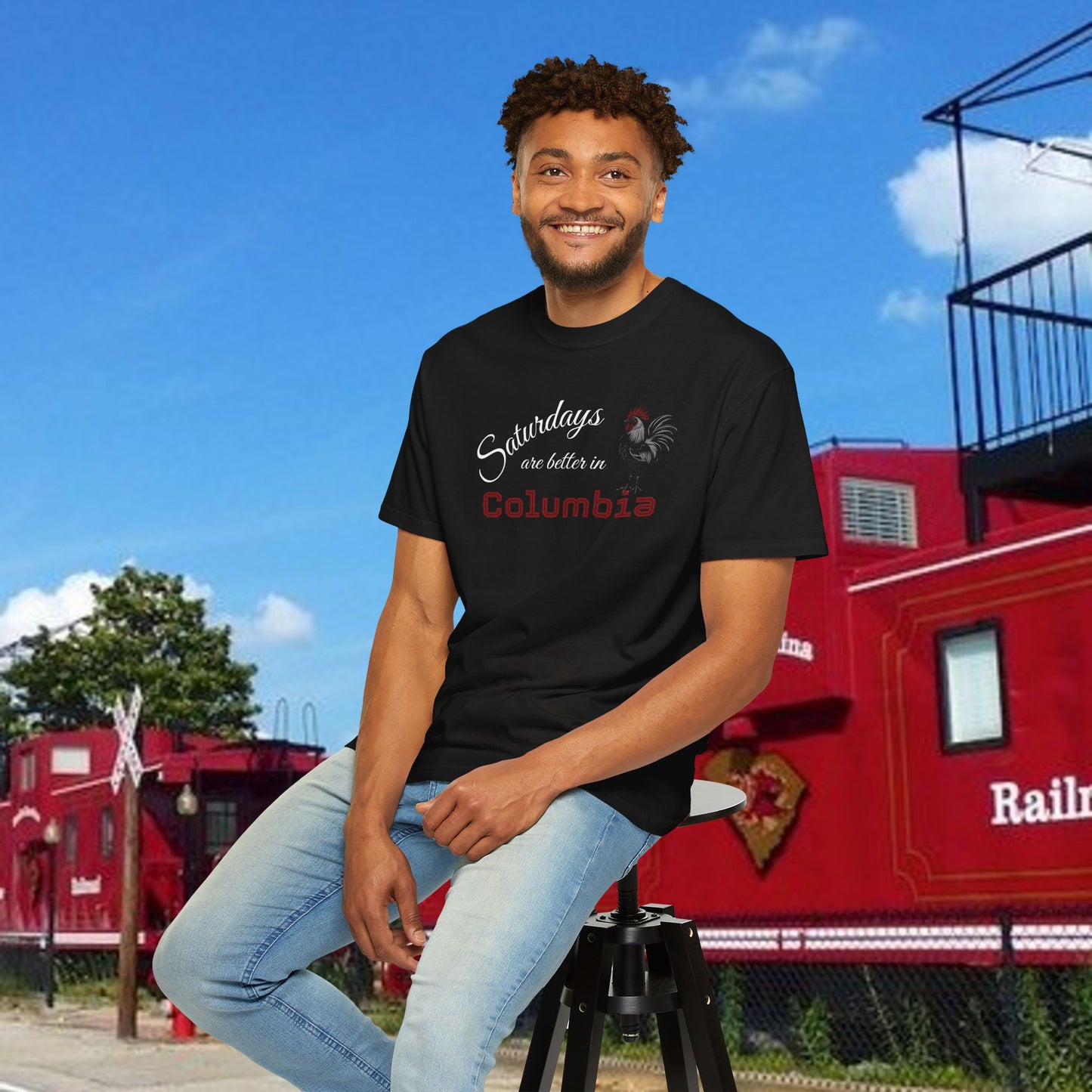 Columbia Saturday T-Shirt, Unisex Tee, Gift for Columbia Lovers, Comfortable Casual Wear, Crew Neck Shirt, Weekend Vibes