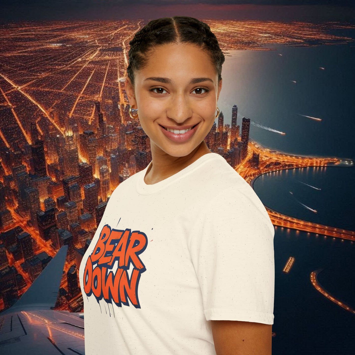 Bear Down Unisex Graphic T-Shirt - Bear Down Design, Casual Wear, Streetwear, Gift for Football Fans, Trendy Everyday Tee