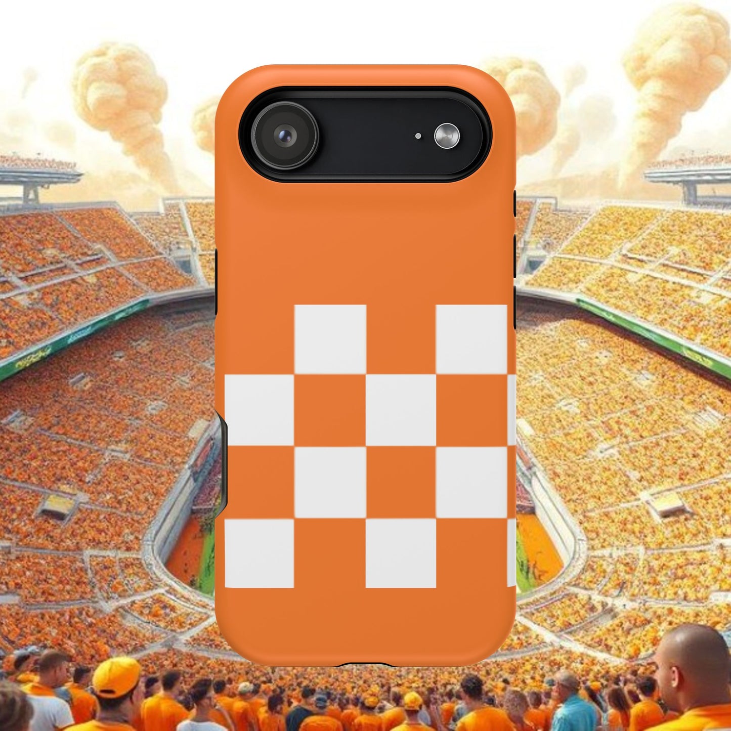 Vibrant Checkerboard Magnetic Tough Cases for Phones, Sports Fans' Accessory, Durable Protection, Tennessee Design, Custom Cases, Gift Ideas