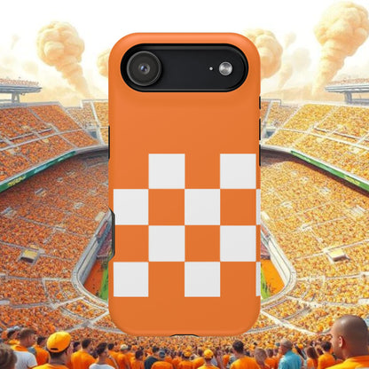 Vibrant Checkerboard Magnetic Tough Cases for Phones, Sports Fans' Accessory, Durable Protection, Tennessee Design, Custom Cases, Gift Ideas