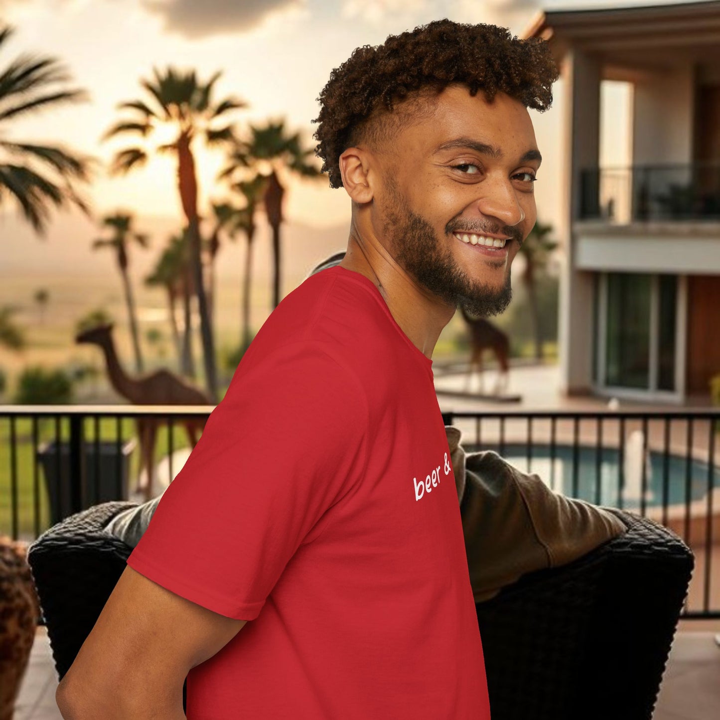 Beer & Wings Unisex Softstyle T-Shirt, Casual Gift for BBQ Lovers, Fun Drink Shirt, Summer Party Apparel, Unique Gift for Foodies