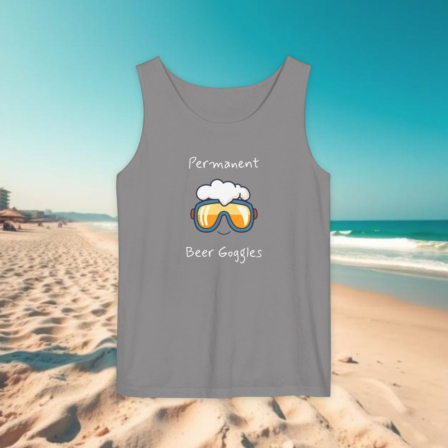 Beer Goggles Tank Top, Unisex Tank, Summer Apparel, Beachwear, Funny Gift, Pool Party Top