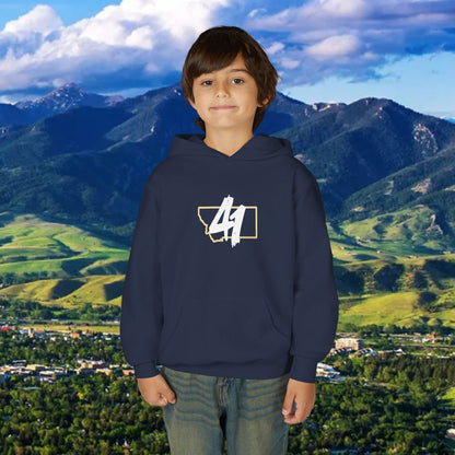 Youth Hoodie - '41' Minimalist Graphic Pullover