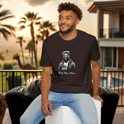 Wing Man Vibes Unisex T-Shirt, Angel Wings Tee, Gift for Him, Graphic Tee, Casual Shirt, Mens Top