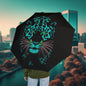 Fierce Jaguar Umbrella, Foldable Rain Gear, Stylish Weather Protection, Gift for Football Fans, Unique Outdoor Accessory