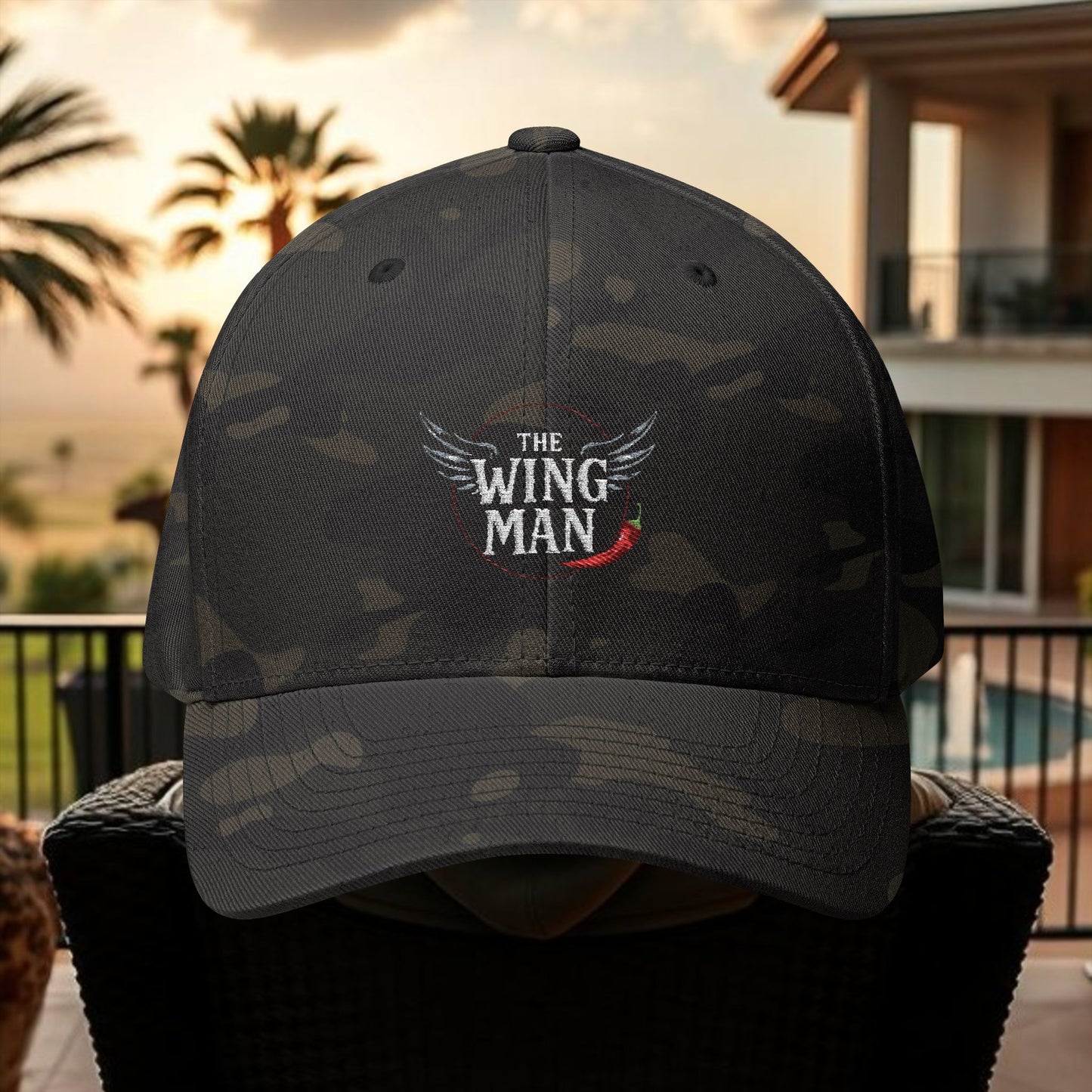 Wing Man Stylish Embroidered Cap, Wingman Gift Hat, Men's Casual Cap, Outdoor Activities Headwear, Unique Birthday Present