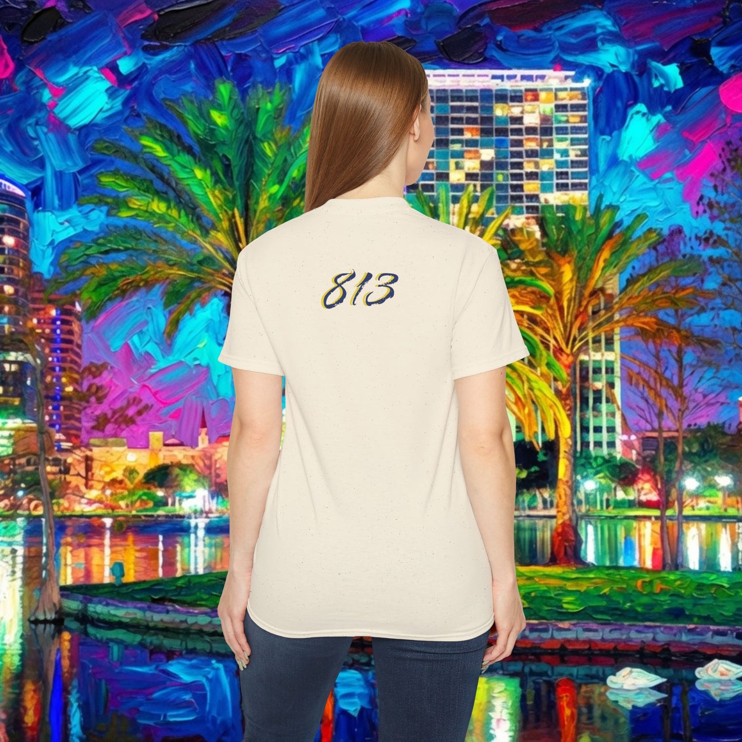TB Monogram Tee — 813 Tampa Area Short-Sleeve T-Shirt