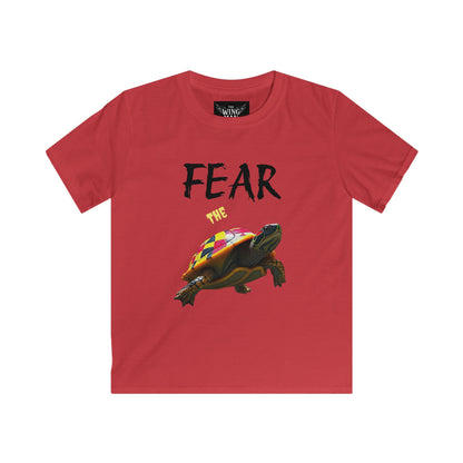 Fear Turtle Kids Tee - Fun, Stylish Shirt for Boys & Girls, Perfect for Gifts, Birthdays, Beach Days, Kids Shirt