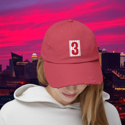 Baseball Stars #3 Distressed Baseball Cap, Vintage Style Hat, Casual Everyday Wear, Gift for Baseball Fans, Stylish Hat